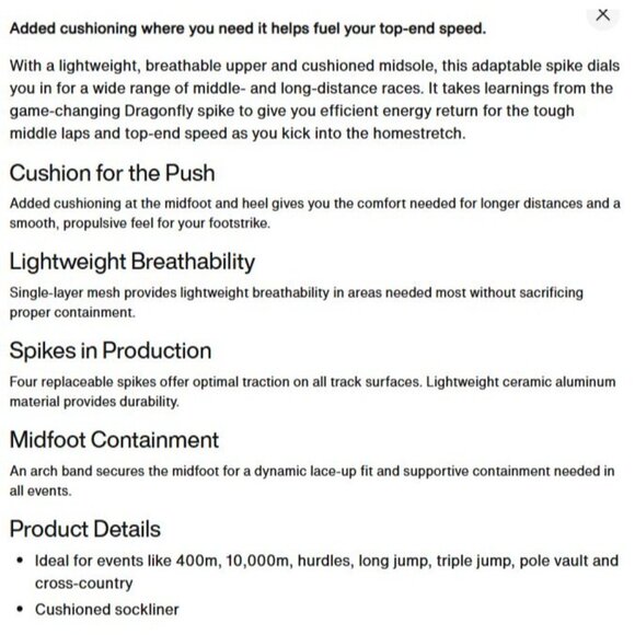 Nike Zoom Rival Distance Track‎ & Field Spikes FZ9653-100 Men's 3 NWOT - Picture 14 of 16